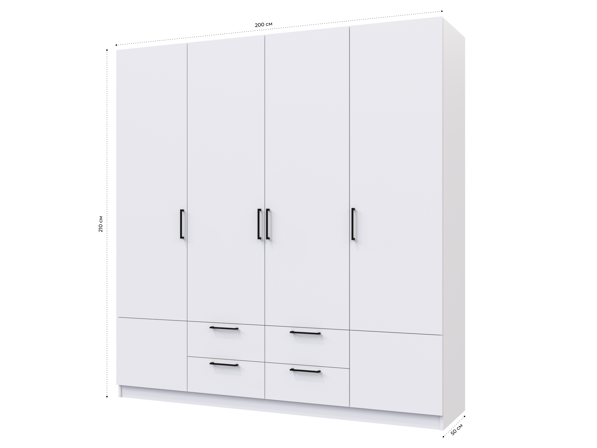 Распашной шкаф Пакс Рейнсвол 6 white ИКЕА (IKEA) изображение товара