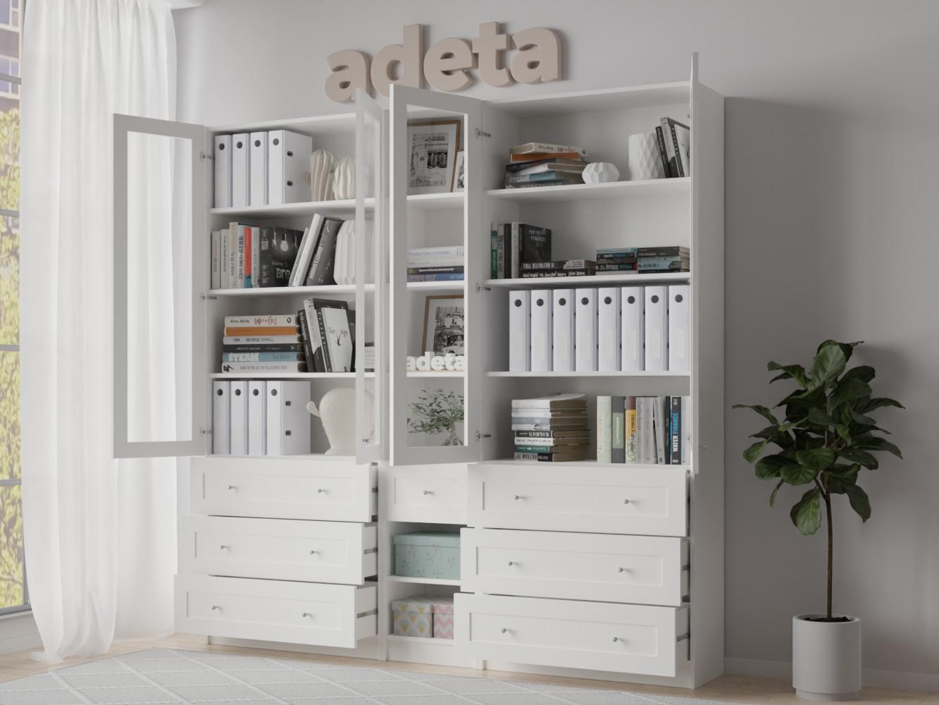 Книжный шкаф Билли 367 white ИКЕА (IKEA) изображение товара